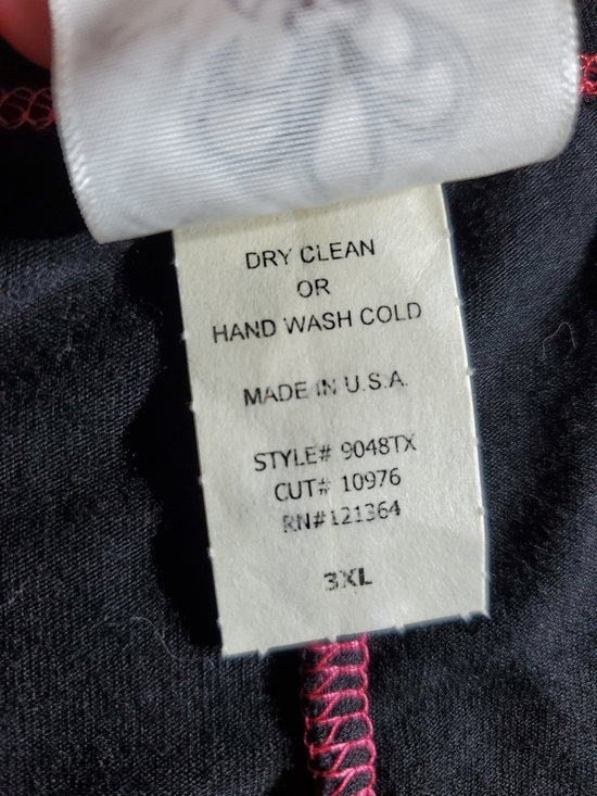 Vocal 3XL Whimsigoth Grunge Black & Tie Dye Pink Cross Tank Tunic Top - Picture 6 of 9